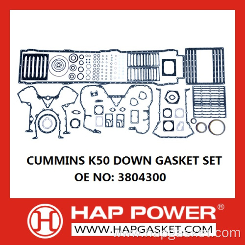 CUMMINS K50 DOWN GASKET SET 3804300